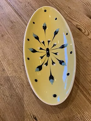 Hornsea Studio Oval Slipware Dish Yellow • £8.99