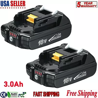 2PACK 3.0Ah For Makita BL1815 BL1820 BL1830 18V LXT Lithium-Ion Cordless Battery • $26