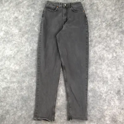 Divided H&M Jeans Womens 6 Gray Tapered Leg High Rise Denim • $11.86
