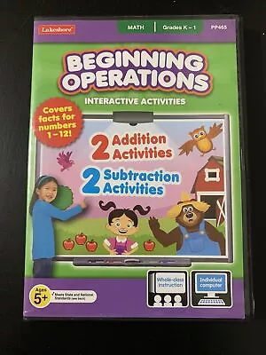 Beginning Operations - Interactive Whiteboard Game (CD-Rom) Lakeshore Grade K-1 • $3.99