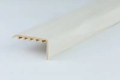 UPVC WOOD EFFECT STAIR EDGE NOSING -TRIM- EDGING NOSING 45 X 22mm • £7.99