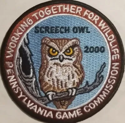 $16 • Buy Pennsylvania Game Commission - 2000 - Screech Owl - Iron On Patch