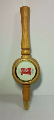 VTG 11.5  Miller High Life (3-Sided) Beer Tap Wood Handle The Champagne Of Beers • $17.99