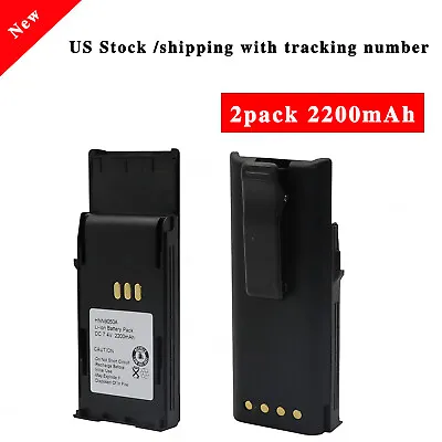 2 X 2.2AH HNN9049A HNN9050A HNN9051A Battery For MOTOROLA Radius P1225 LS Radio • $38.09