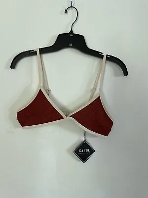 $9.99 • Buy NWT Zaful Womens Brown Triangle Bikini Top, Size Medium