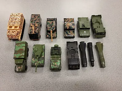Matchbox/Hot Wheels Lot Of 10 Vintage Military Vehicles - Tank Jeep Hummer READ • $27