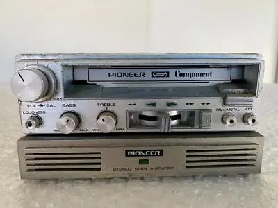 Vintage Pioneer Component Car Stereo Cassette Deck Kp-77g & Main Amplifier Gm-4 • $325