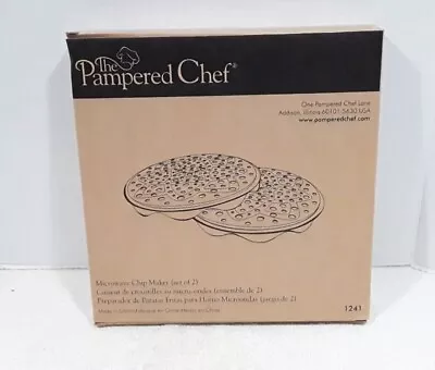 Brand New In Box! The Pampered Chef #1241 Microwave Chip Maker (set Of 2) • $9.99