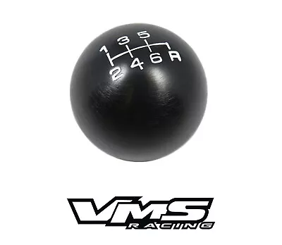 Vms Racing Black Round Cnc Billet Gear Lever Shift Knob For Mitsubishi 6 Speed • $19.95