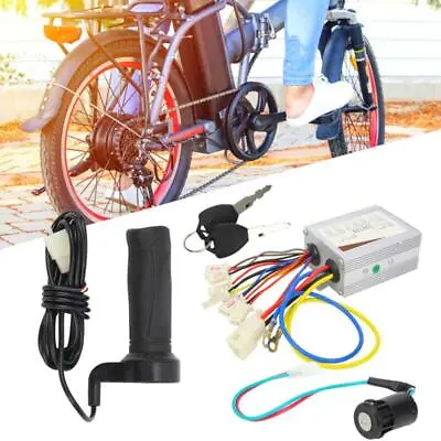 500W Electric Bike Kit W/ Two Controller Throttle Grip Lock - New • $29.04