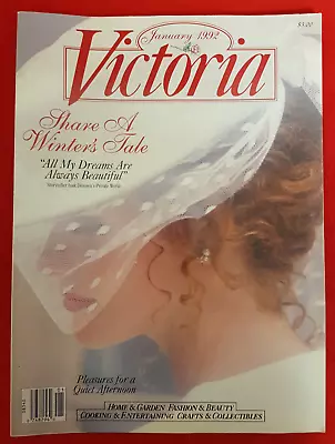 Victoria Magazine. January 1992. Pleasures For A Quiet Afternoon Superb Cond. • $5.06