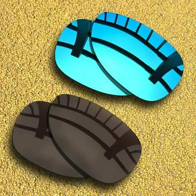 2 Pairs Polarized Lenses Replacement For-OAKLEY Felon - Ice Blue&Copper Brown • $15.79
