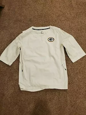 Green Bay Packers Windbreaker 3/4 Arm Length Team Issued Nike Baseball Medium • $49.99