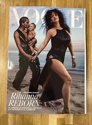 British Vogue Magazine UK March 2023 - Rihanna & A$AP Rocky • £7