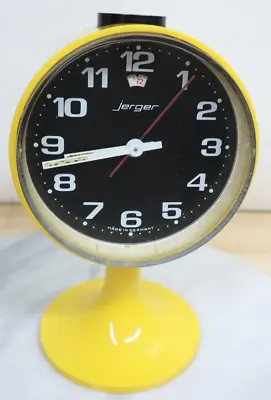 Nice Rare Vintage Yellow Jerger Pop Art Speedometer MCM Modern Pedestal Clock US • $399.99