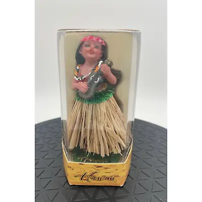 Dancing Hawaiian Grass Skirt Dashboard Hula Girl Bobble Doll From Hawaii • $30.49