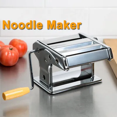 New Pasta Noodle Maker Machine Cutter For Fresh Spaghetti Thickness Settings • $25.99
