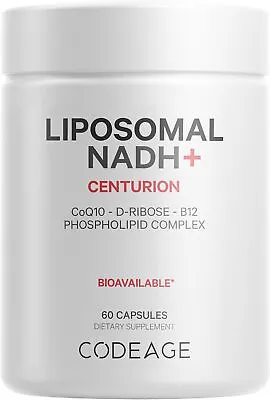 Codeage Liposomal NADH+ Supplement - CoQ10 - Vitamin B12 - D-Ribose...  • $65.95