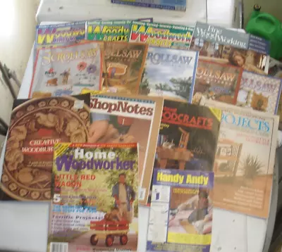 Mixed Lot 15 Items Woodworking Wood Crafts Home Improvement Magazines • $6