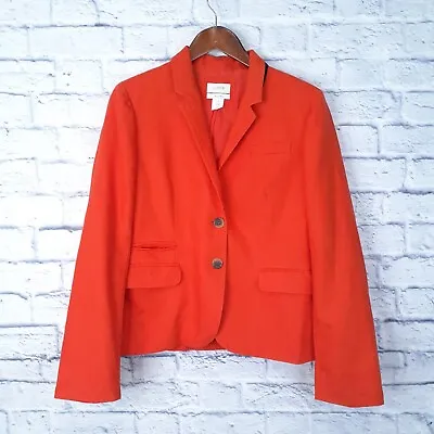 J Crew Schoolboy Linen Blazer Linen Size 12 Burnt Orange • $25