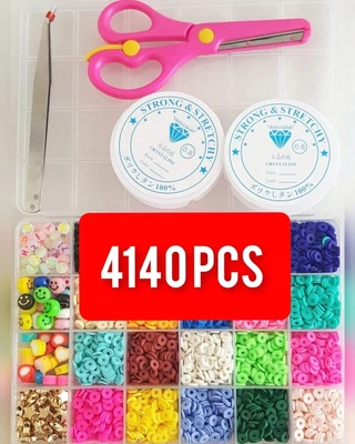 £14.99 • Buy 1 Set Flat Polymer Clay Beads For DIY Jewellery Making High Quality