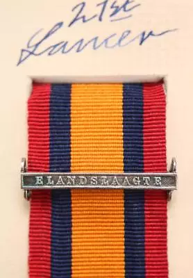 Qsa Queens South Africa Medal Ribbon Bar Clasp Elandslaagte Boer War Campaign • $23.27