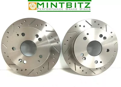 Vauxhall Vectra VXR 2.8 T Rear Dimpled & Grooved Brake Discs Mintex Pads 05-08 • $131.93