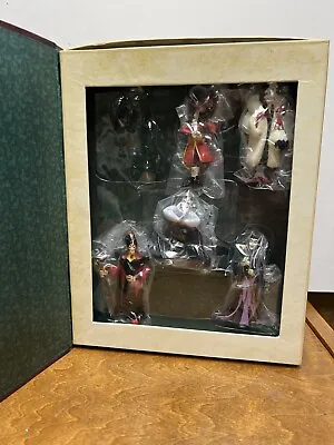 Disney Villains Maleficent Jafar Storybook Christmas Ornament Set Good Condition • $65