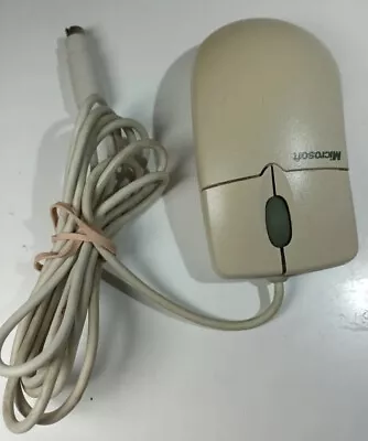 Microsoft Vintage Wheel Mouse  Compatible Grey Ball • £10