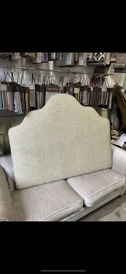 £350 • Buy Bespoke Double Headboard Upholsterd In Your Own Fabric