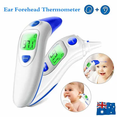 Baby Adult Digital Infrared^^Forehead Ear Thermometer Memory Recall Temperature. • $24.99
