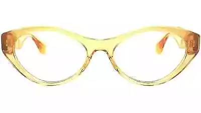 Original Miu Miu Oval Glasses Frames MU 03MV PDA1O1 Yellow RRP £195 • £100
