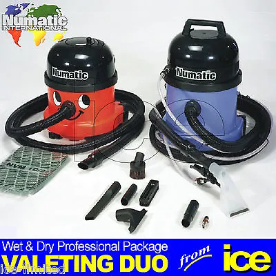 Numatic Wet And Dry Car Valeting Vacuum Cleaner Machines Value Starter Package • £529.99