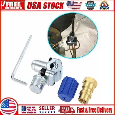 Universal Retrofit Valve & BPV-31 Bullet Piercing Tap Valve Kit R134A Coupler • $12