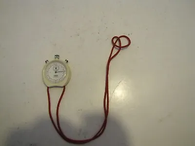 Vtg Leonidas By Heuer Trackmaster Stop Watch White Swiss Starts Does Not Stop • $39.99