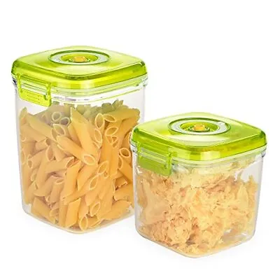 $51.52 • Buy Vacuum Seal Food Storage Container Set Transparent 2 Pcs