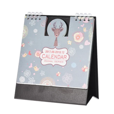 $12.67 • Buy 1pcs 2017-2018 16-Month Small Desk Calendar Table Calendar Schedule W/Stand R6V1