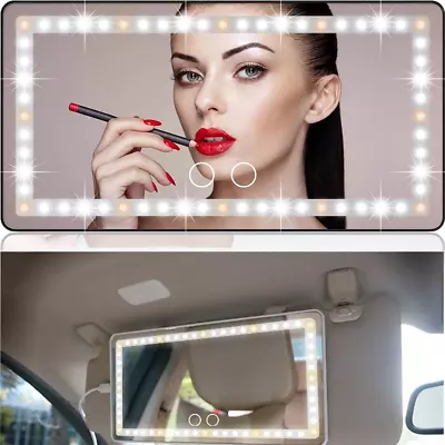 60 LEDs Car Sun Visor Vanity Mirror Sun-Shading Makeup Mirror 3 Light Modes • $18.99