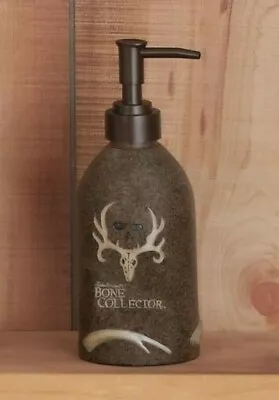 Bone Collector Lotion Pump Resin Soap Dispenser Brown Skull Logo Michael Waddell • $17.05