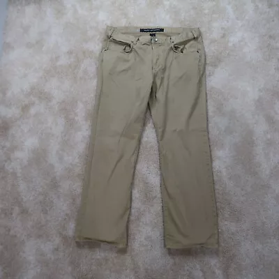Marc Anthony Slim Fit Chino Pants Men's 38x32 Beige Stretch Khakis • $19.99