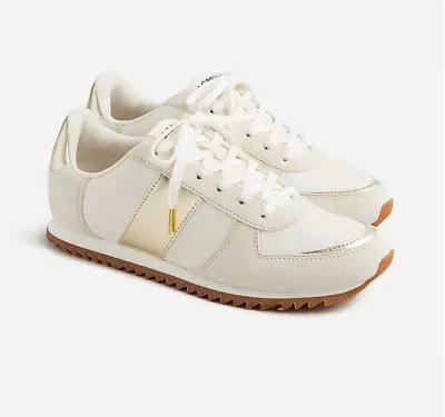 J.Crew Womens $118 Trainers In Metallic Colorblock Size 7 BT989 • $65