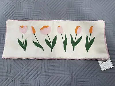 Thrō Marlo Lorenz Shelby Flower Pillow Case Spring Easter Tulips 10X26 • $30