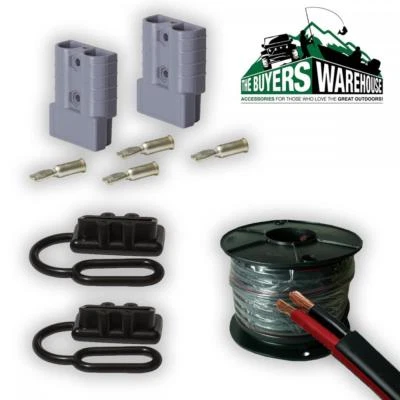 $39.50 • Buy 10m 50 Amp Anderson Plug Extension Lead 6mm Twin Core Automotive Cable Wire