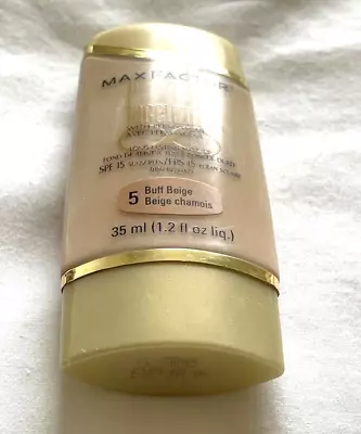 1 Brand New Max Factor AVEC Permawear Long Lasting Makeup #5 Buff Beige SPF 15 • $14.95