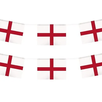 £4.17 • Buy 12 Ft ENGLAND FLAG BUNTING Fabric English St George Banner Garland Boat Rigging