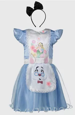£10 • Buy TU Alice In Wonderland Girls Fancy Dress Costume 3-4 Years Brand New