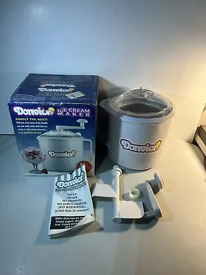 Vintage 1 Pint DONVIER Hand Crank ChillFast Ice Cream Maker • $34.99