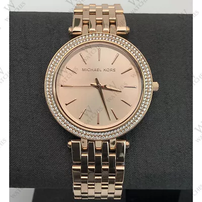 $84.80 • Buy Michael Kors MK3192 Parker Glitz Rose Gold Dial Stainless Steel Women's Watch