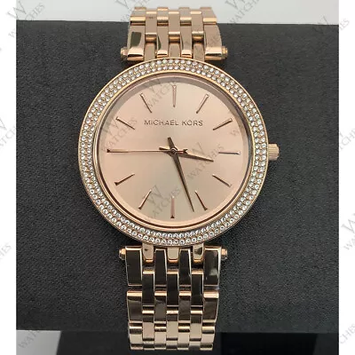 Michael Kors MK3192 Parker Glitz Rose Gold Dial Stainless Steel Women's Watch • $84.80