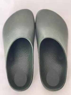 RARE Birkenstock Vintage  Womens Ges Gesch  Clogs Mule Shoes Green US Sz 7 • $65